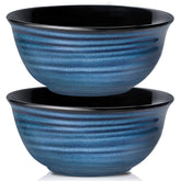 HASENSE blue 60oz serving bowls ideal for family salads and large servings