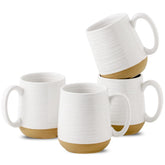 Hasense coffee mugs set, front view, 15 oz capacity for generous morning sips.