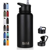 HASLE OUTFITTERS 32oz insulated bottle with double-wall stainless steel for temperature retention