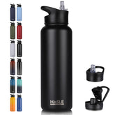 HASLE OUTFITTERS 40oz bottle with double-wall insulation for all-day temperature retention.