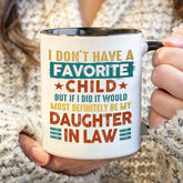 Haukea mug front view with double-sided message for daily coffee humor.