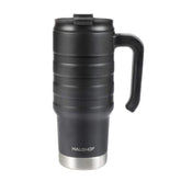 HAUSHOF travel mug with handle for easy grip on commutes.