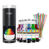 Hawaiian Shaved Ice HomePro machine in action for homemade snow cones