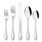 HaWare 60-piece pearled-edge flatware set shown for elegant dining