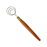 HayJ Danish Dough Whisk with 14-inch stainless steel for smooth sourdough mixing.