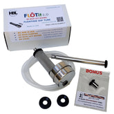 HBL Flotit 2.0 floating dip tube close-up with exterior connections for clean gravity samples.