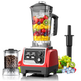 H-Duka blender 1800W motor powers smooth ice crushing and drinks.