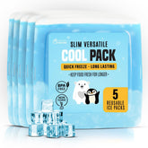 Healthy Packers slim ice pack in a lunchbag keeps foods chilly without bulk.