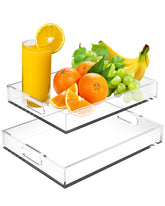 Heapany acrylic serving tray 16x12 showcases crystal clarity for elegant serving