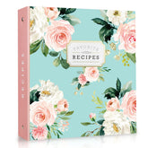 Heartstrings Studio recipe binder cover art adds a floral touch to your kitchen