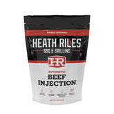 Heith Riles Beef Injection bottle pour for even flavor infusion in beef