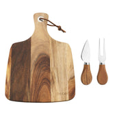 Hecef cheese board with acacia wood grain for stylish entertaining