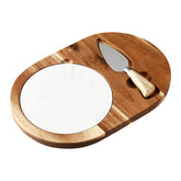 hecef oval cheese board main board showing rich acacia grain for elegant entertaining