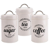 Hedume coffee canister with airtight lid keeps coffee fresh and fragrant.