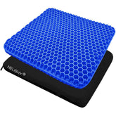 Helishy Egg Gel Seat Cushion close-up shows skin-friendly gel and soft seating.