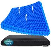 Helishy gel seat cushion 20x20x1.9 inch offers roomy comfort for extended sits