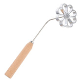 Hemoton Achappam mold with handle for safe frying and crisp rosette cookies.