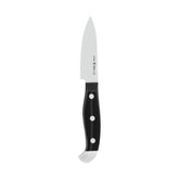 Henckels Statement paring knife blade close-up showing razor-sharp edge for precise cuts.
