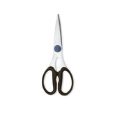 HENCKELS Take-Apart Kitchen Shears blade closeup highlighting sharp, corrosion-resistant steel for precise cuts.