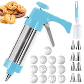 Hendiy cookie press kit with 13 discs for professional cookie shapes