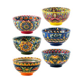 Henten Home salsa bowl with boho pattern inside for vibrant dipping