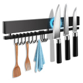 HEREOF 16-inch magnetic knife strip securing knives for tidy storage