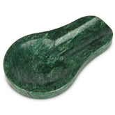 HESHIBI marble spoon rest front view on countertop