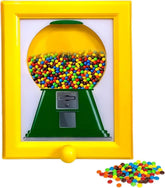 Heskbirg Candy Dispenser Frame yellow wall display for kid-friendly treats