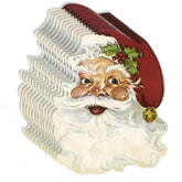Hester and Cook die-cut Santa placemat sheet adds festive table ambiance.