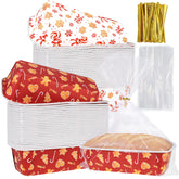 HFYZZ Christmas paper loaf pan set for festive baking and gifts