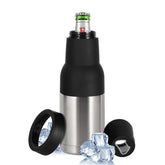 Hgkeke Frosty Beer Holder showing 12oz cans for cold outdoor use