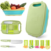 HI NINGER camping cutting board folded with colander for space-saving outdoor prep
