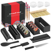 HI NINGER sushi making kit deluxe 17pcs for home sushi creations and party gatherings