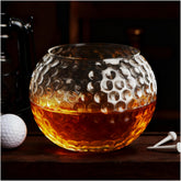 HiBathti valentine golf whiskey glasses 2-pack 10oz for golf lovers