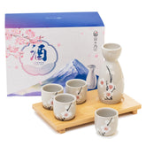 HIBINO Snow Plum tokkuri bottle for elegant sake service at home
