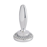 HIC Kitchen dual meat tenderizer top view highlighting sturdy chrome-plated zinc construction