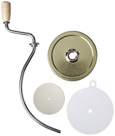 HIC Kitchen Witmer 3212 nut butter mixer on a jar for smooth stirring.