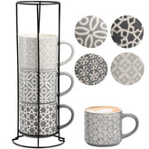 Hiceeden coffee mug set on metal stand for organized storage.