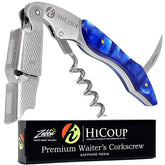HiCoup Wine Opener with wooden handle offers a sturdy grip and easy cork removal.