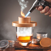 Hidden Barrel whiskey smoker kit with torch ready for home cocktails