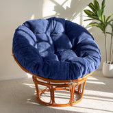 HIGOGOGO Papasan Cushion with corduroy cover for plush seating