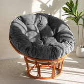 HIGOGOGO Papasan cushion with corduroy cover in 48x48 for plush comfort and durability