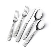 HIKAA dinner knife with flower pattern for precise cutting and elegant table setup.
