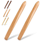 Hillban 11-inch sourdough spurtle in beech wood for precise dough mixing
