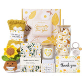 Hincoo sunflower socks offer warm comfort in a thoughtful gift set.
