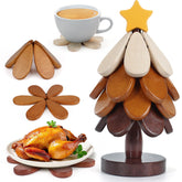 Hinpote tree-shaped trivet assembly demonstrates space-saving kitchen display