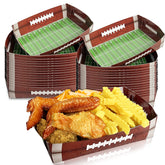 Hipoxa football paper tray with turf design for easy game-day snack service