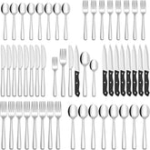 Hiware 48-piece silverware set dinner forks for everyday meals