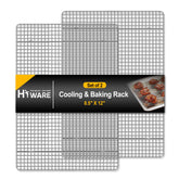 Hiware cooling rack quarter-size 8.5 by 12 inches for even air cooling of baked goods.