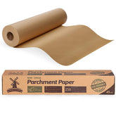 HIWARE unbleached parchment paper roll with 15-inch width for large pans and long use